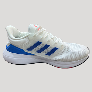 Adidas White Sport Shoe - Blue Stripe