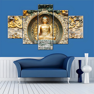Peace buddha canvas